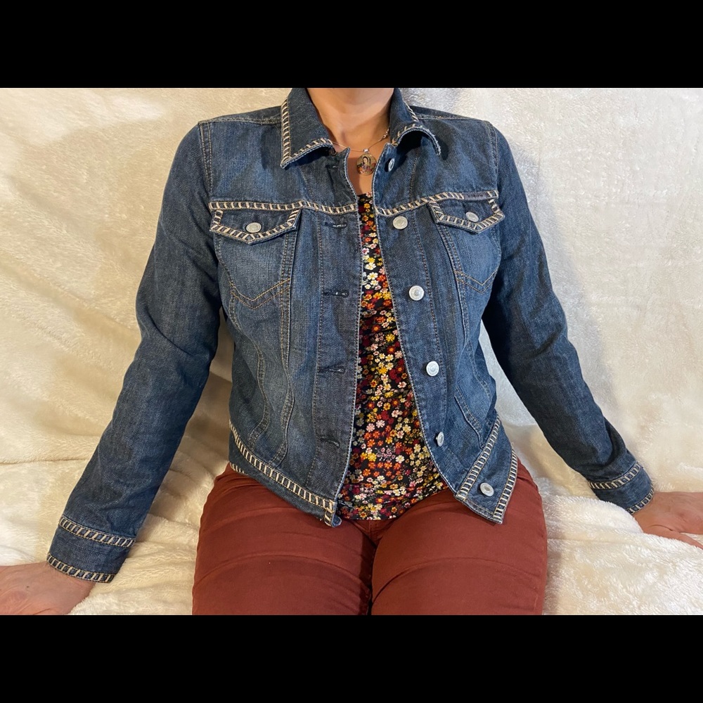 Liz Claiborne Denim Jacket with Detal